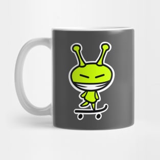 Alien skateboarder Mug